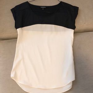 Express black and white block top Size: XS